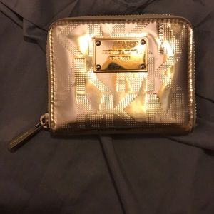 Gold Michael Kors wallet